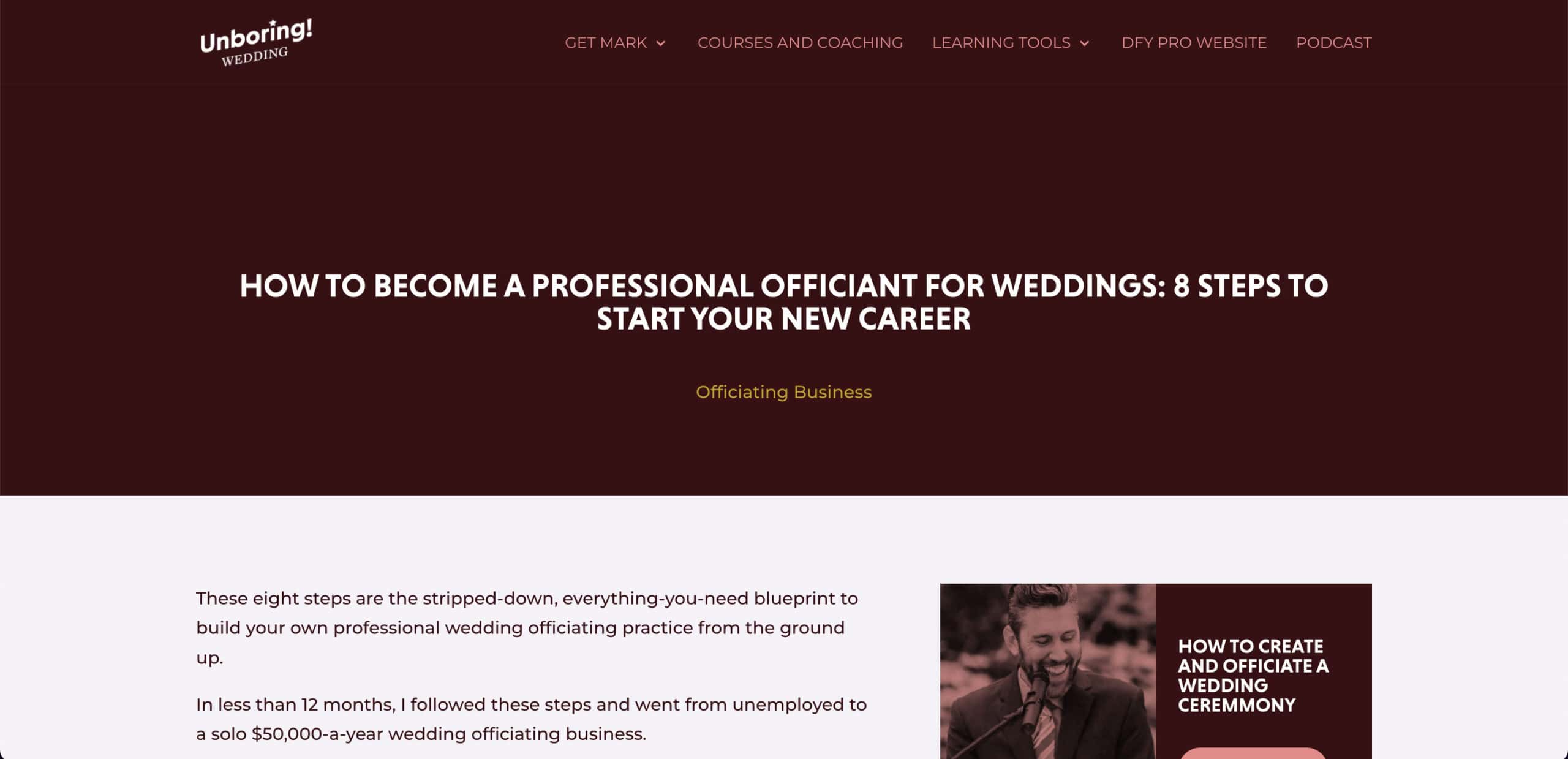 How To Become A Pro Wedding Officiant - The 7 Things You Need To
